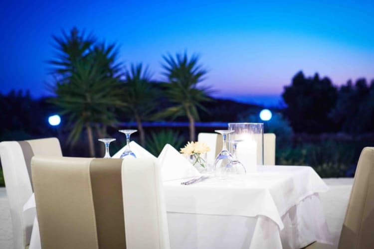 Dining in evening